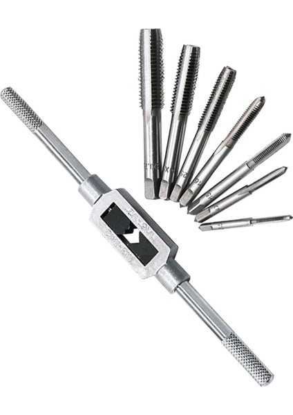 8 Adet Hss El Vidası Kılavuz Kalıp Anahtarı Kılavuz Anahtarı 1/16-1/2 Inç (Yurt Dışından)