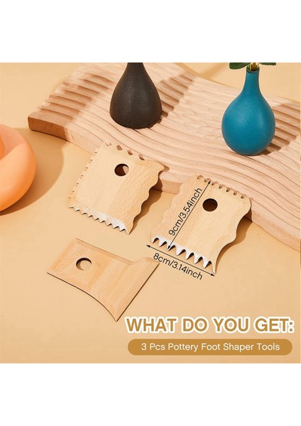 3 Adet Çömlek Ayak Şekillendirici Aletleri Çömlek Aletleri Çömlek Oyma Kili (Yurt Dışından) modelleri