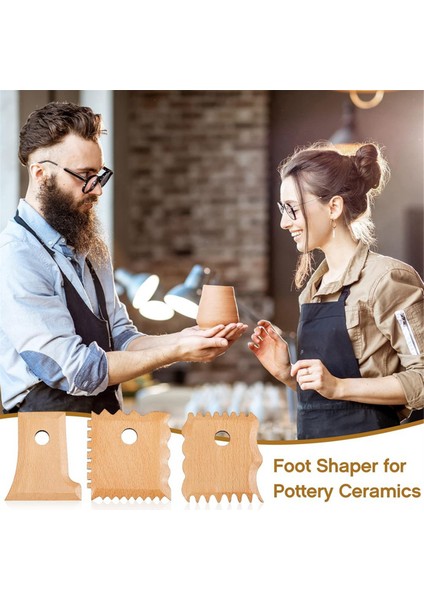 3 Adet Çömlek Ayak Şekillendirici Aletleri Çömlek Aletleri Çömlek Oyma Kili (Yurt Dışından) fırsatları