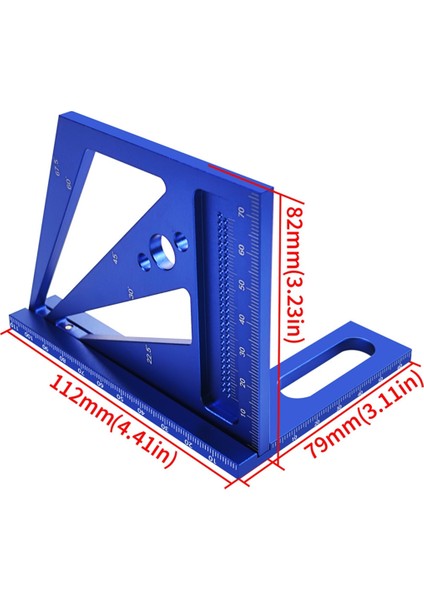 Çok Açı 3D Ölçüm Cetveli, Ahşap Marangoz Işçiliği Renk: Mavi (Yurt Dışından) modelleri