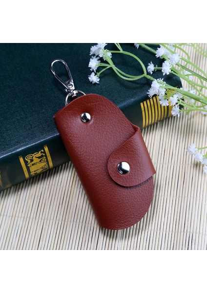 Sarı Stil Deri Ev Hizmetçisi Tutucular Araba Anahtarlık Anahtarlık Çanta Kılıfı Unisex Cüzdan Kapağı Basit Düz Renkli Saklama Çantası (Yurt Dışından) fiyatları