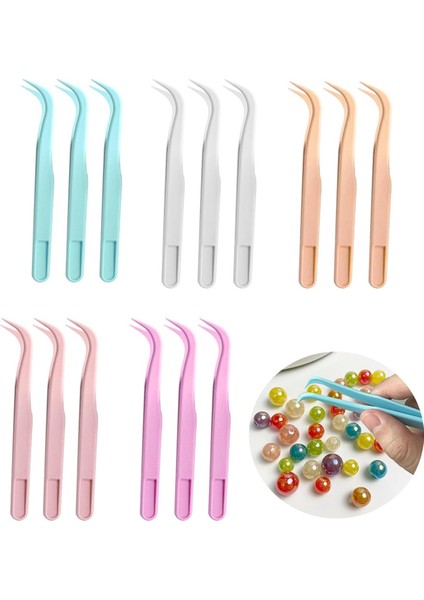 Çocuklar Için 15 Adet Plastik Cımbız, El Sanatları Cımbızı (Yurt Dışından) fiyatları