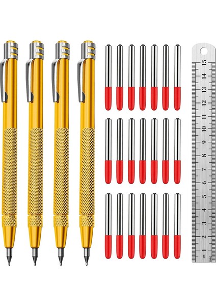 4 Paket Tungsten Karbür Çizici Mıknatıslı, Metal Çizici (Yurt Dışından)