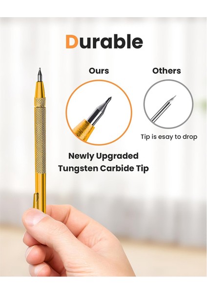 4 Paket Tungsten Karbür Çizici Mıknatıslı, Metal Çizici (Yurt Dışından) modelleri