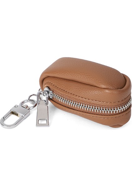 Kahverengi Tarzı Anahtarlık Fermuarlı Kılıf Yeni Tasarım Anahtarlık Kılıf Anahtarlık Çanta Anahtarlık Kadın Anahtar Cüzdanı Erkek Araba Anahtarı Tutucu Tasarımcı Anahtar Çantası (Yurt Dışından)
