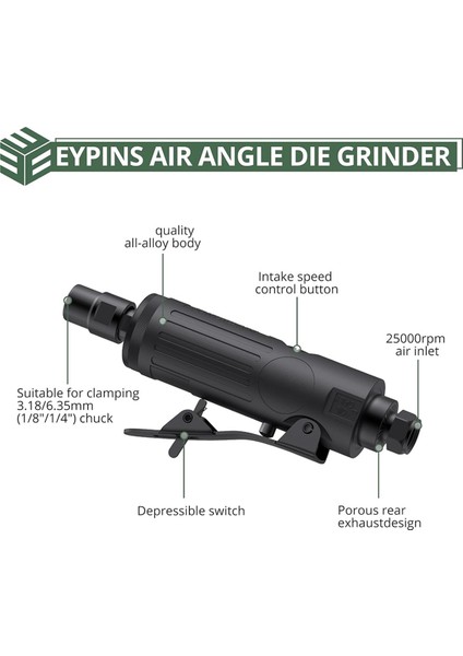Hava Düz Kalıp Taşlama Makinesi, 1/4in Pnömatik Açı Kalıp Taşlama Makinesi (Yurt Dışından) fırsatları