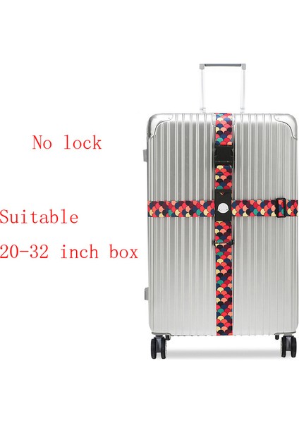 H2 Tarzı Kilit Yok 3 Haneli Şifreli Kilitli Bavul Çapraz Kemer Ayarlanabilir Seyahat Bavul Bandı Bavul Bavul Ipi Kayışları Seyahat Aksesuarı (Yurt Dışından)