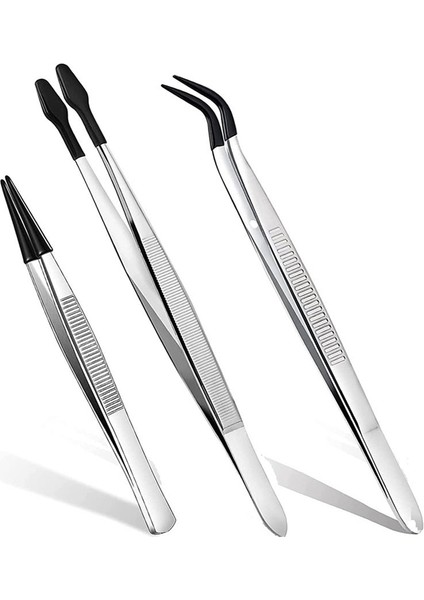 3 Adet Kauçuk Uçlu Cımbız, 6 Inç Düz Düz Cımbız (Yurt Dışından)