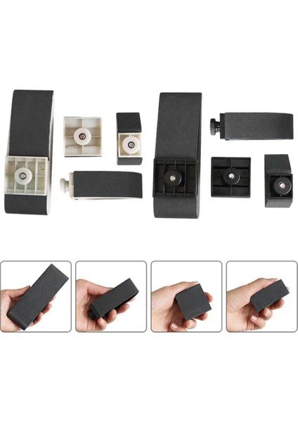 4 Adet Parlatma Taşlama Bloğu Düzlem Fırçalama Parlatma Fikstürü Beyaz (Yurt Dışından) modelleri