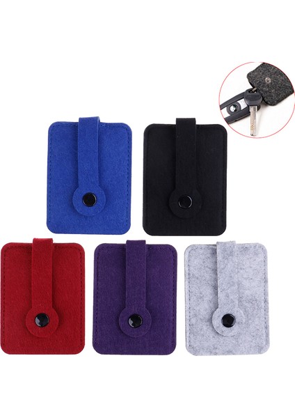 Kırmızı Stil 1 Adet Erkek Kadın Yün Keçe Anahtarlık Tutucu Kılıf Çanta Cebi Sıcak Araba Anahtar Cüzdanı Anahtarlar Organizatör Torbası (Yurt Dışından) fırsatları