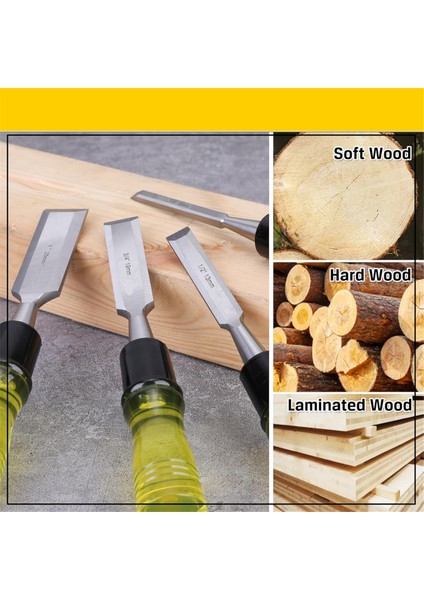 Ahşap Işleme Için 4 Parçalı Ahşap Keski Seti, -V Çelik Eğimli Kenarlı Bıçak (Yurt Dışından) fırsatları