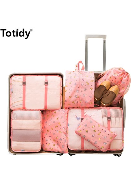 7 Adet Gri Tarzı Ayarla Seyahat Saklama Torbaları File Çanta Düzenli Küp Çanta Bagaj Seti Aksesuarlar Taşınabilir Paketleme Kıyafet Kozmetik Tuvalet Organizatörleri (Yurt Dışından) fiyatları