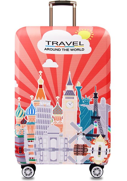 P Stili M Beden Daha Kalın Seyahat Valizi Koruyucu Kılıf Bavul Kılıfı Seyahat Aksesuarları Elastik Valiz Kılıfı Bavul Kılıfı Uygulanır - Türkçe (Yurt Dışından)