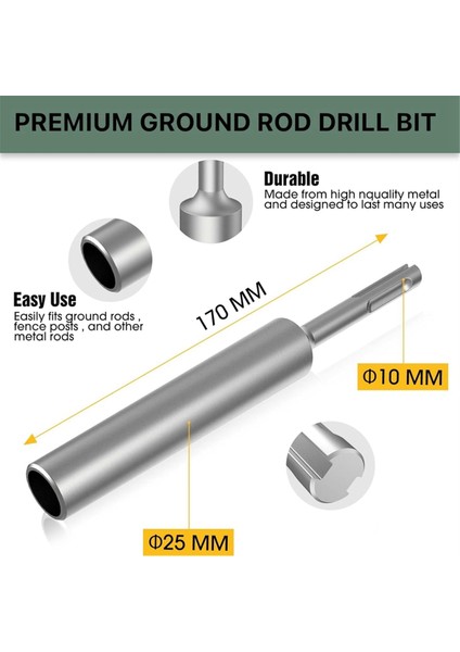 5/8 Inç ve 3/4 Inç Çubuklar Için Sds-Plus Topraklama Çubuğu Sürücüsü (Yurt Dışından) indirimleri