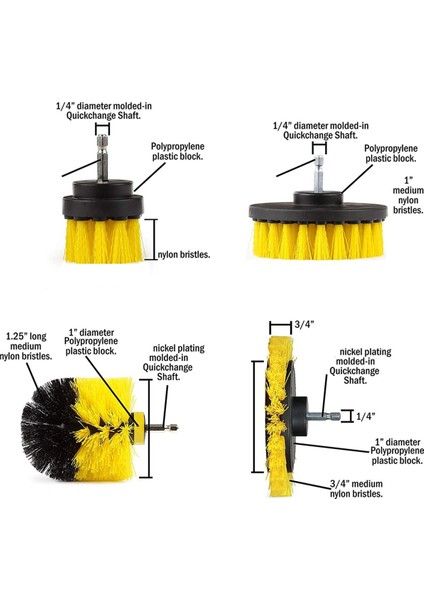 Elektrikli Matkap-Fırça Takımı Güç Fırçası (Yurt Dışından) fiyatları