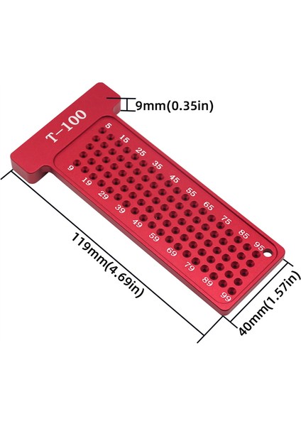 Ahşap Işleme Çizici 100MM T Tipi Cetvel Delik Çizici Cetvel (Yurt Dışından) modelleri