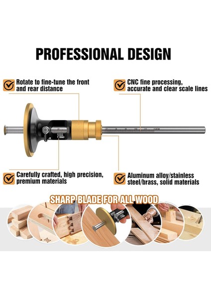 Tekerlek Işaretleme Ölçeri, Ağaç Işleme Kuyruklu Kazıma Ölçeri (Yurt Dışından) fırsatları