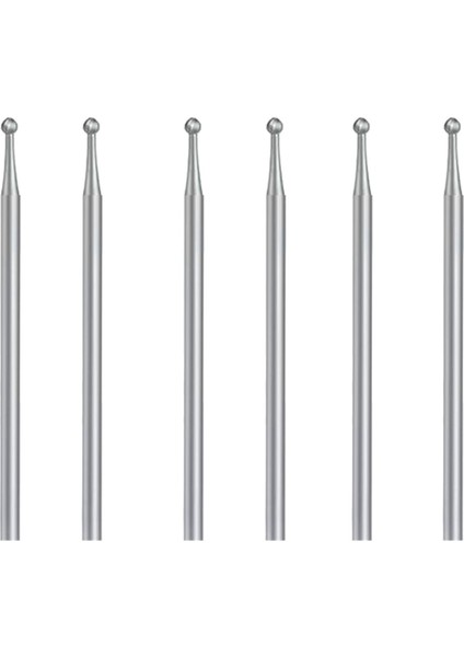 6 Adet Küresel Freze Seti, 3/32 Inç Saplı Küre Frezeler Oyma Uçları (2,3 Mm) (Yurt Dışından)