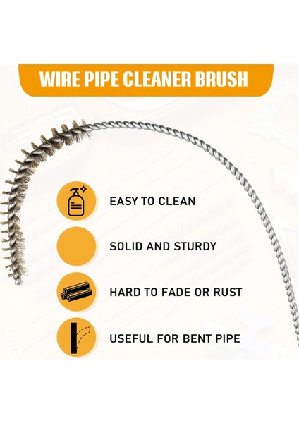 10 Adet Tel Boru Fırçaları Boru Boru Pirinç Fırçasını Temizlemek Için, 5 Boyut (Yurt Dışından) fiyatları