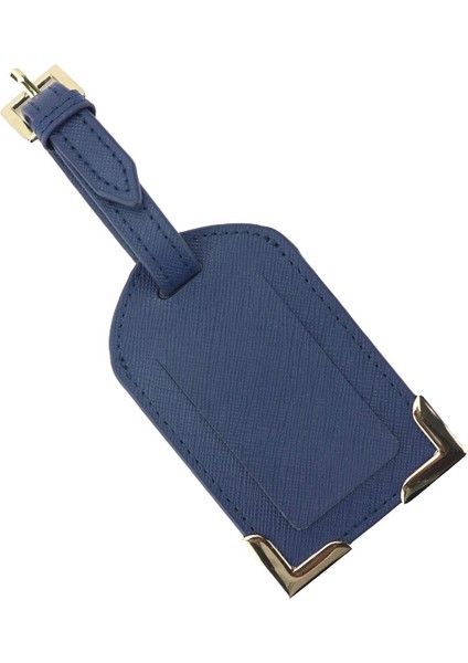 Mavi 7.5X12CM Tarzı Yüksek Kaliteli Kişiselleştirilmiş Ilk Harf Seyahat Aksesuarları Metal Süs Bagaj Etiketi Seyahat Valizi Etiket Kimlik Adres Etiketleri (Yurt Dışından)