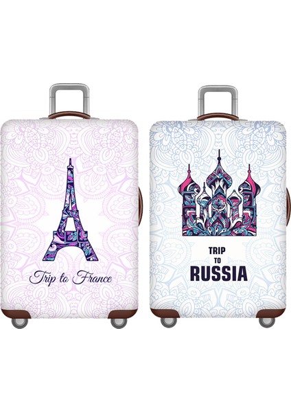 F Bagaj Kapağı Stili Xl Beden Elastik Valiz Kılıfı Valiz Kapağı Kalınlaşan Esnek Kumaş Valiz Koruyucu Kılıflar Seyahat Valizi Kutusu Için (Yurt Dışından) fiyatları