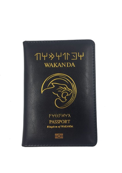 No.3 Tarzı Wakanda Pasaport Tutucu Seyahat Aksesuarları Kadın Fonksiyon Pu Deri Kapak Depolama Organizatörü Iş Kredi Kimlik Kartı Cüzdanı Case (Yurt Dışından)
