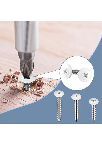 Screw Thread Truss Hızlı Kendinden Kılavuzlu Beyaz Pan Dolap Vidaları (Yurt Dışından) fırsatları