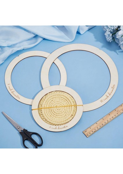 6 Adet Yuvarlak Makrome Kesme Kalıpları Ahşap Makrome Kesme Aleti (Yurt Dışından) indirimleri