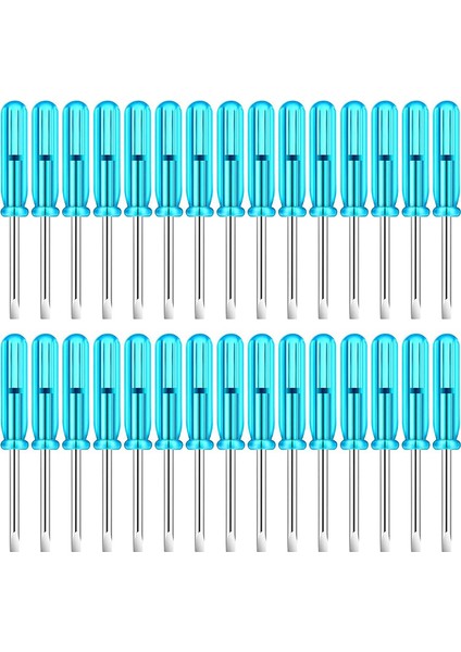 100 Adet Mini Yivli Tornavida, 2.0mm Düz 45MM Uzunluk (Yurt Dışından)