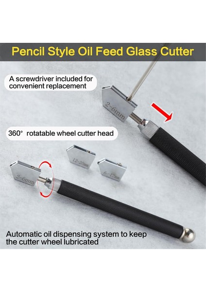 7 Parça Cam Kesici Alet Seti Ayarlanabilir Dairesel Cam Kesiciyi Içerir (Yurt Dışından) fiyatları