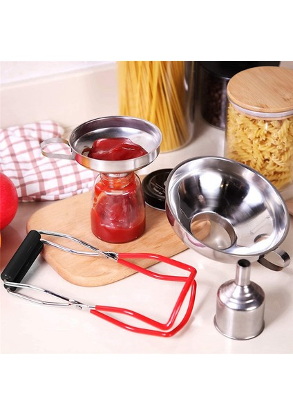 Huni Paslanmaz Çelik Set, Konserve Kavanozları, Kaldırıcılar ve Filtre ile (Yurt Dışından) modelleri