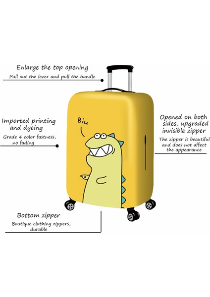 C-Bagaj Kapağı Stili M Beden Hmunıı Şanslı Kedi Seyahat Valizi Kılıfı Ince Valiz Koruyucu Kılıf Seyahat Çantası Toz Kapağı Seyahat Aksesuarları (Yurt Dışından) indirimleri