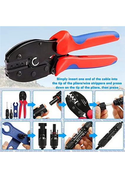 2,5-6,0 MM²/AWG26-10 Güneş Paneli Pv Kablosu Için Güneş Sıkma Aleti Seti (Yurt Dışından) fiyatları