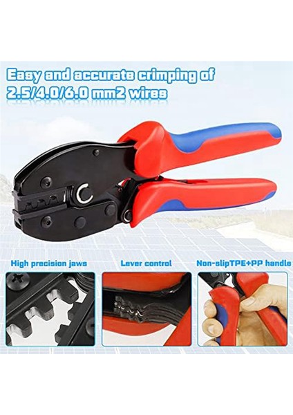 2,5-6,0 MM²/AWG26-10 Güneş Paneli Pv Kablosu Için Güneş Sıkma Aleti Seti (Yurt Dışından) modelleri