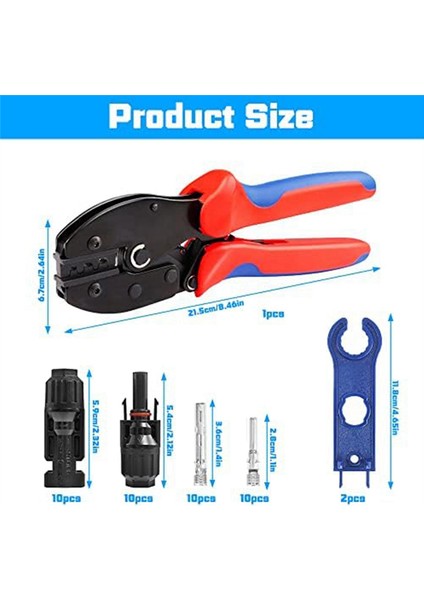 2,5-6,0 MM²/AWG26-10 Güneş Paneli Pv Kablosu Için Güneş Sıkma Aleti Seti (Yurt Dışından) fırsatları