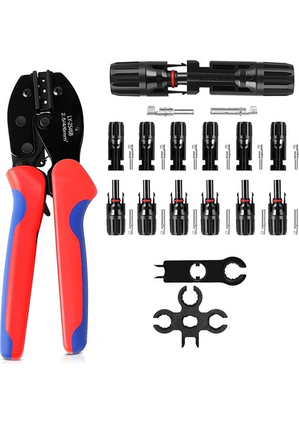 Güneş Sıkma Pensesi Sıkma Aletleri 2,5/4/6mm² Güneş Paneli Pv Kablosu Için (Yurt Dışından)