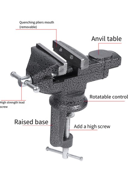 360 Derece Dönebilen Mengene Ahşap Işleme Masası Döküm Çelik Kendin Yap Siyah (Yurt Dışından) modelleri