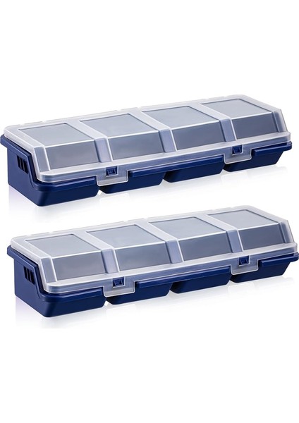 Mini Vida Parçaları Kutusu Saklama Kutusu Geri Dönüştürülmüş Malzeme 400.0G Mavi (Yurt Dışından)