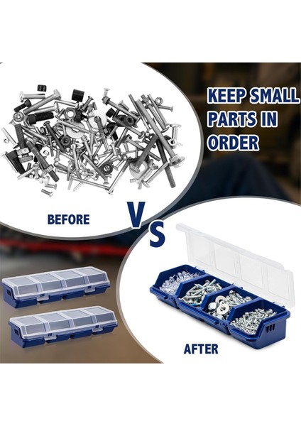 Mini Vida Parçaları Kutusu Saklama Kutusu Geri Dönüştürülmüş Malzeme 400.0G Mavi (Yurt Dışından) modelleri