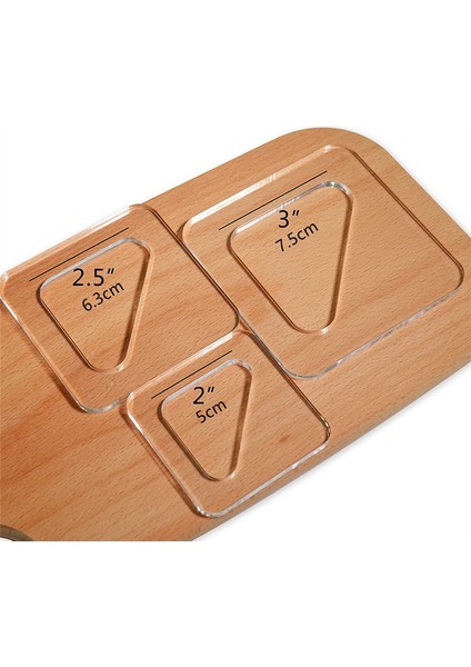 Üçgen Kesme Tahtası Şarküteri Tahtası Sap Şablonu Kesimi (Yurt Dışından) indirimleri