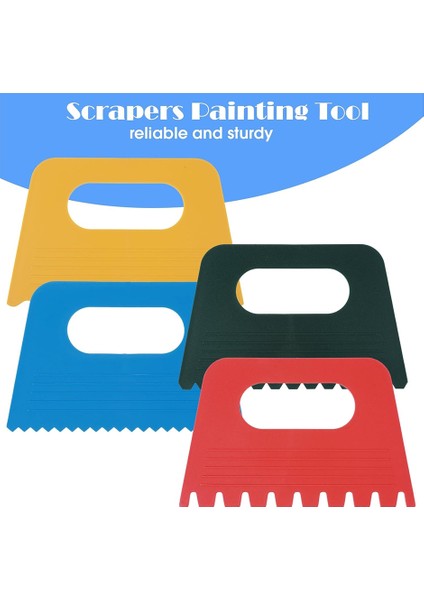 16 Parça Dokulu Sanat Araçları, Plastik Boya Kazıyıcı Seti (Yurt Dışından) indirimleri