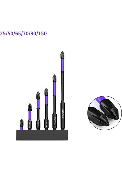Manyetik Toplu Çapraz Tornavida Darbeli Matkap Ucu Vida 65MM (Yurt Dışından) fiyatları