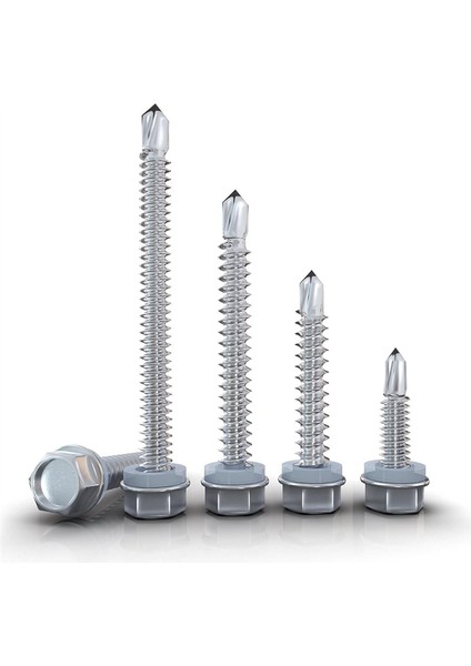 80 Adet 12 x 1 Inç Ila 2-1/2 Inç Metal Için Kendiliğinden Delinebilen Vidalar (Yurt Dışından)