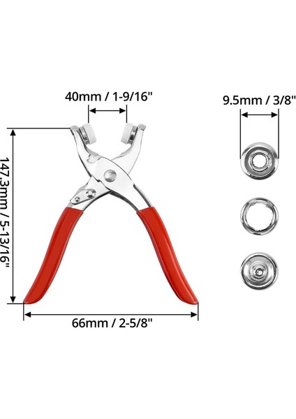 100 Adet Pres Çıtçıt Seti, Penseli Metal Pres Çıtçıt Seti (Yurt Dışından) indirimleri
