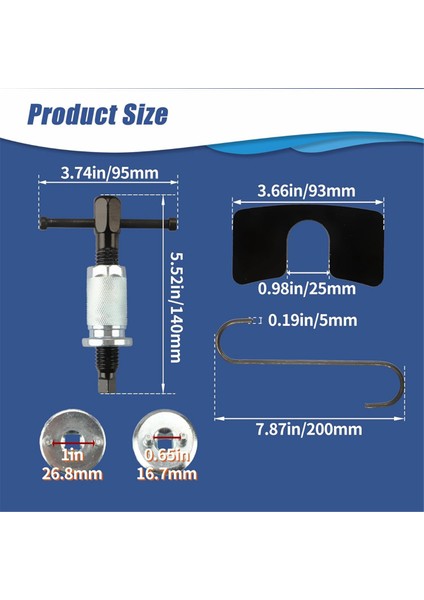 Fren Kaliperi Piston Geri Sarma Aleti Fren Piston Geri Sarma Aleti (Yurt Dışından) modelleri