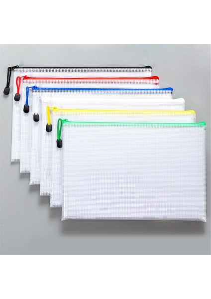 12 Adet A4 Fermuarlı Kese Belge Çantası, Ofis Malzemeleri Için Mektup/a4 Boyutu (Yurt Dışından) indirimleri