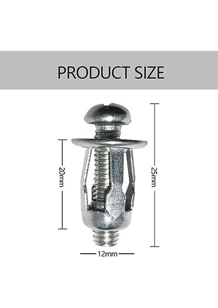 Genişletme Vidası Petal Somunu, x 20 Içi Boş Duvar Demir Metal Ince C (Yurt Dışından) indirimleri