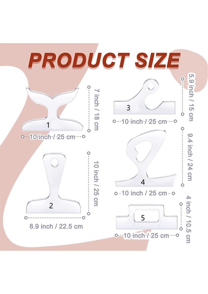 5 Adet Sap Kesme Şablonları Mutfak Kesme Tahtası Şablon Aracı (Yurt Dışından) modelleri
