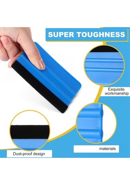 20 Paket Vinil Sarma Rakle 4 Inç 6 Inç Keçe Kenar Rakle (Yurt Dışından) fırsatları