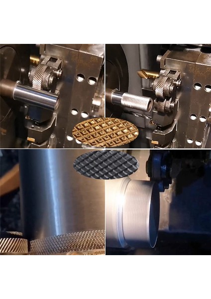 7 Parçalı Yüksek Dayanıklılıklı Çift Tekerlekli Metal Torna Tırtıllı Takım Seti (Yurt Dışından)